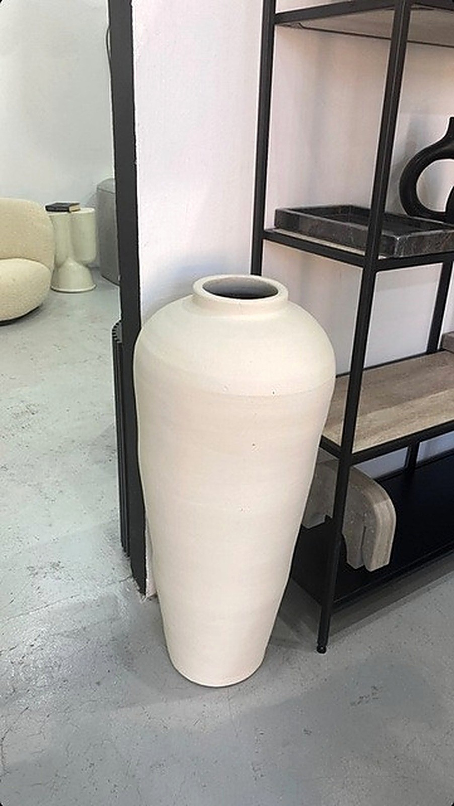 Grand vase décoratif Atelier NEVA : Vase sable de grande hauteur
